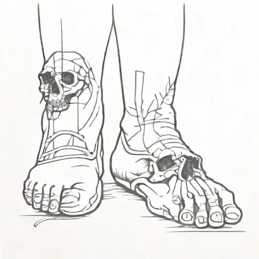Foot And Skull