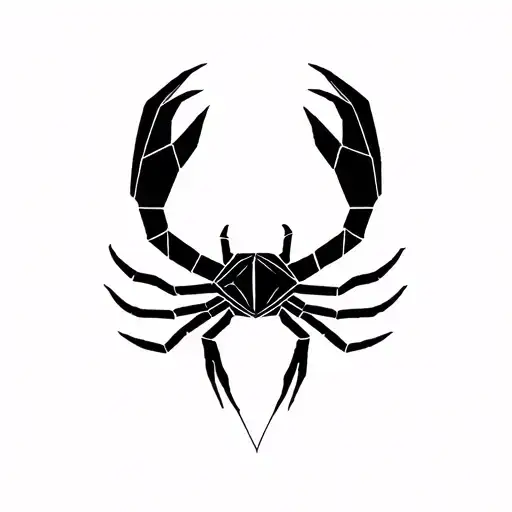 Scorpio Zodiac Sign Of Geometric Shapes