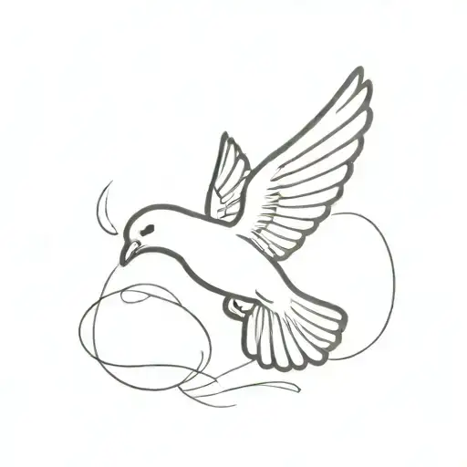 Dove Flying
