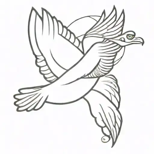 Dove Flying With 1971 And Cb Within