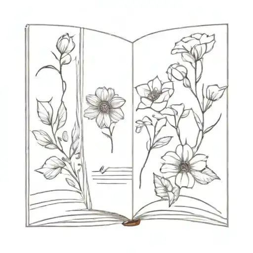 Book And Flowers