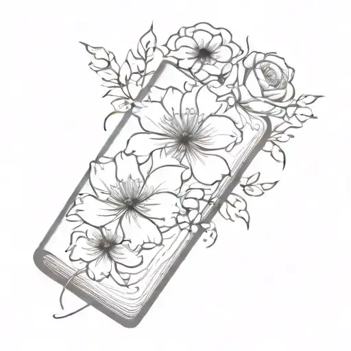 Book And Flowers