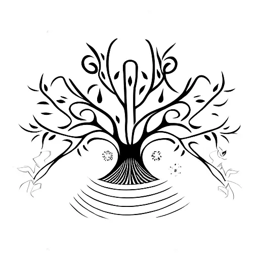Sankofa Symbol With The Tree Of Life