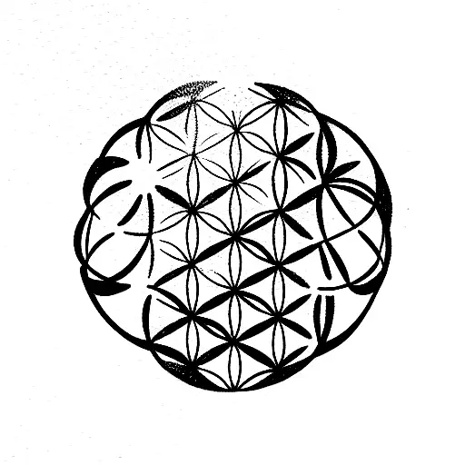 Love With Flower Of Life