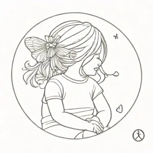 Little Girl Child Love Attraction Symbol