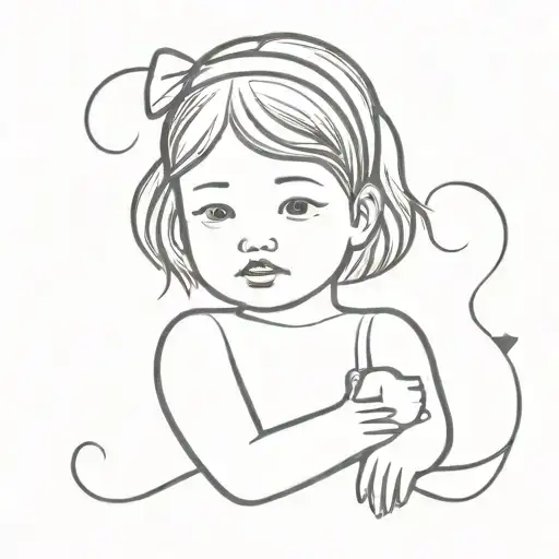 Little Girl Child Love Attraction Shape Symbol No Human