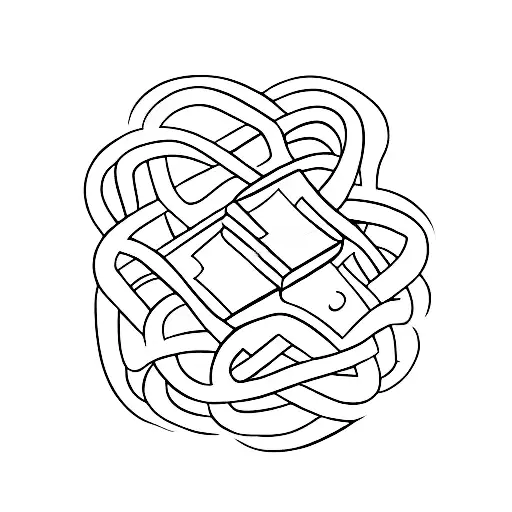 A Puzzle Piece Intertwined With A Book