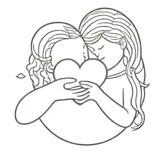 Littlechild Love Heart Attraction Shape Symbol Combined