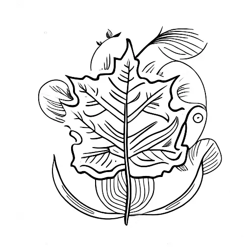 Leaf Flower Neck