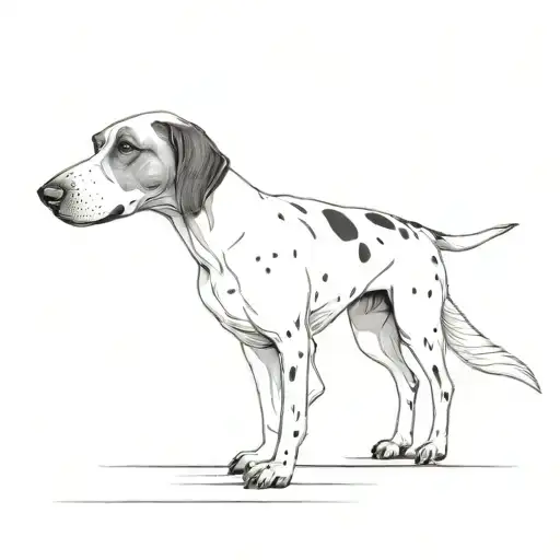 English Pointer Pointing Quail Black And White