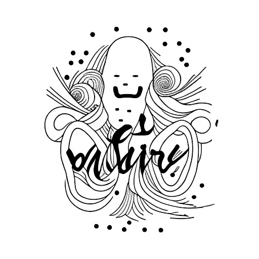 Pain Is Beauty- Japanese Lettering-vertical Line Down