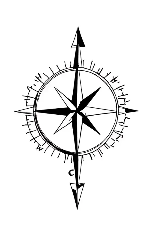 Compass With Arrow