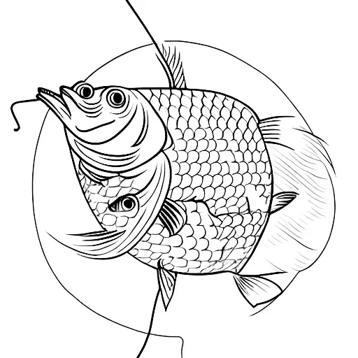 Fisher Man Pulling Huge Fish