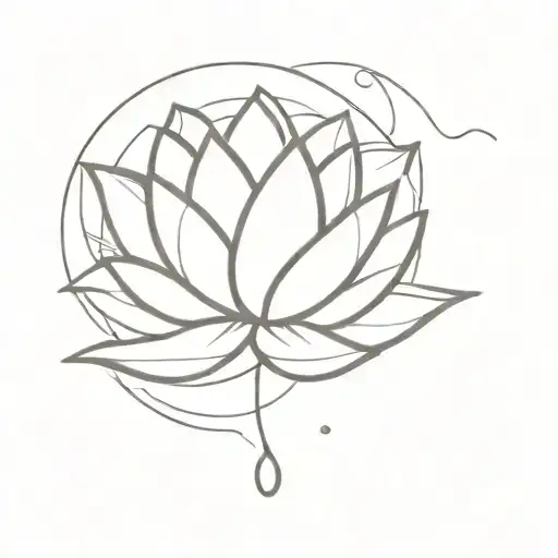 Lotus And Moon