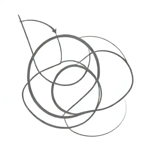 Circle With Three Horizontal Lines In It