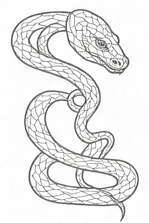 Scopian And Snake Wrapped