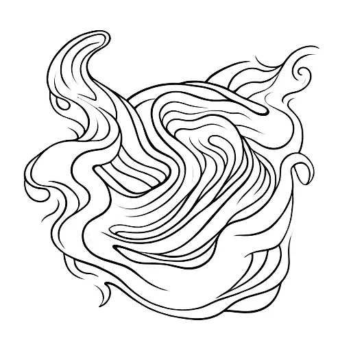 An Open Book With Waves Flowing Out Of Its Pages