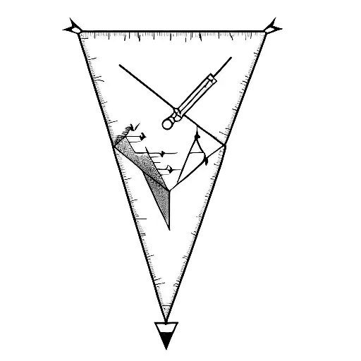 A Triangle Marker Arrow Line Astec