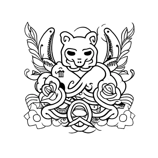 A Tattoo Representing The Bond Between Family And Love