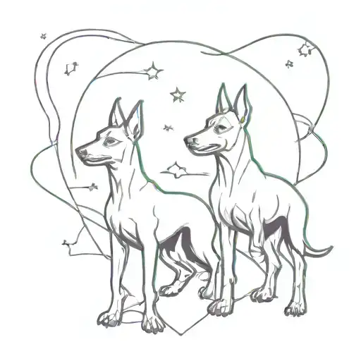 Doberlman Love You To The Moon