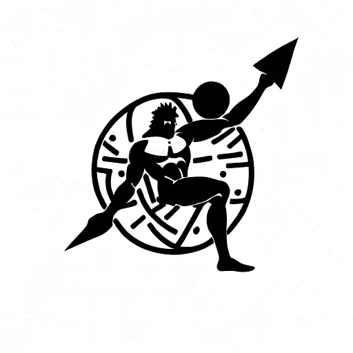 Greek God Atlas Holding Planet Over His Sholder