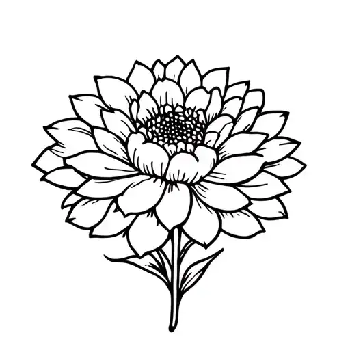Eating Disorder Recovery Symbol Made Of Dahlias