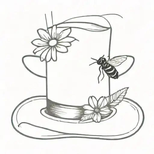 Tophat With A Daisy And A Housefly