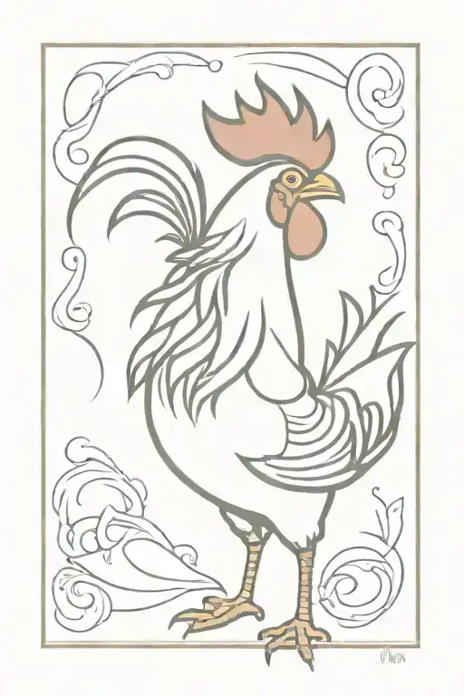 Cartoon Rooster