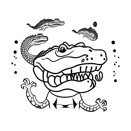 Crocodile And Crickey Word