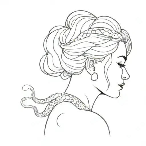 Girl With Snake Hair
