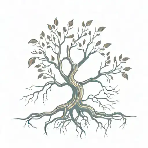 Tree With Roots Eazy Work