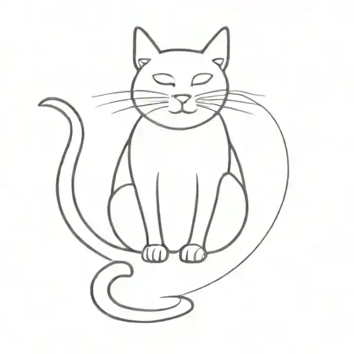 Outline Of Cat Sitting