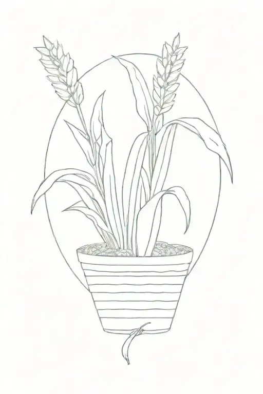 Snake Plant In Rope Basket