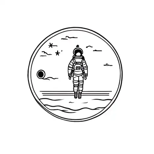 Geisha Astronaut Lucky Coin
