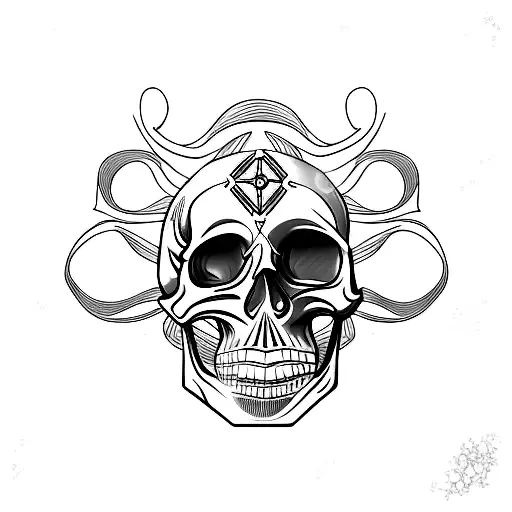 Minimalist Skull 3D