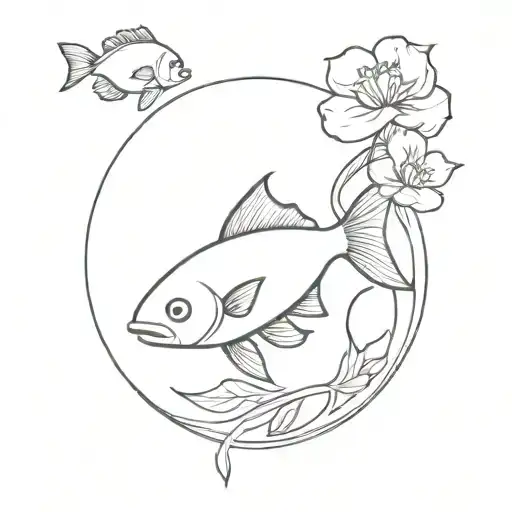 Fish Flowers Growing