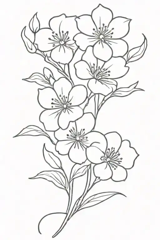 4 Black Flowers March Birth Flower Septermber Flower