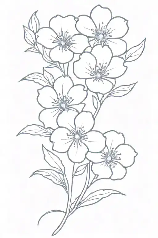 4 Black Flowers March Birth Flower Septermber Flower