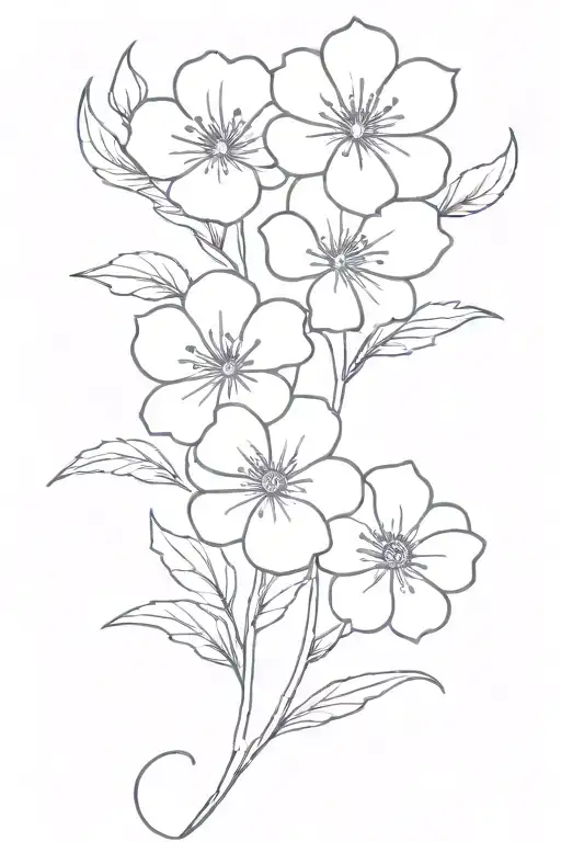 4 Black Flowers March Birth Flower Septermber Flower