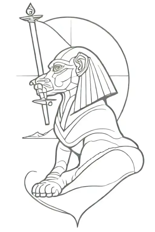 Sphinx With Sword