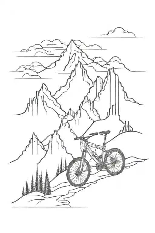 Bike Mountain Landscape