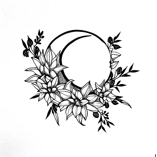 Cluster Amaryllis And Moon