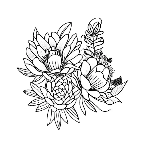 A Majestic Airplane Flying Through A Field Of Blooming Flowers