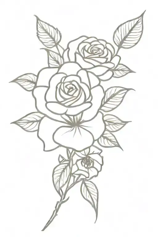 Rose With Cherokee Rose Bouquet