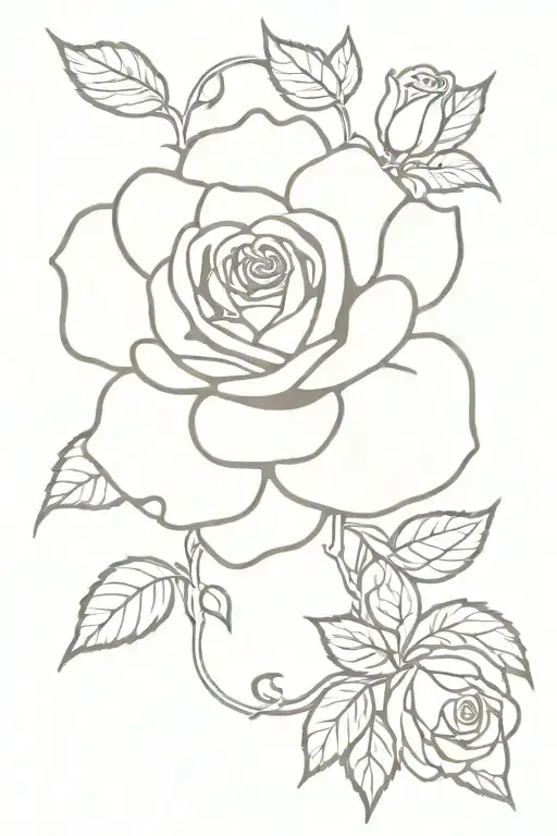 Rose With Cherokee Rose Vine