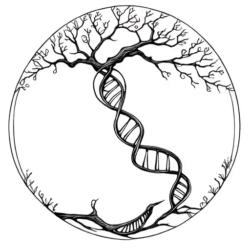 Dna Helix Into A Tree Of Life