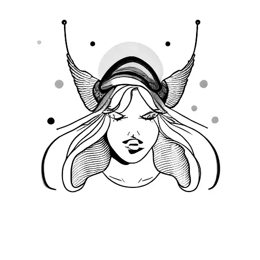 A Woman Wearing A Rainbow Flag