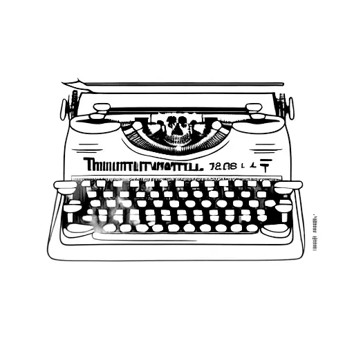 A Hauntingly Beautiful Typewriter With Keys Made Of Skulls