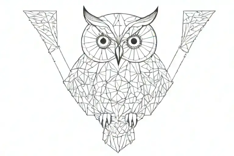 Incorporate Islamic Geometric Patterns Into An Owl Design