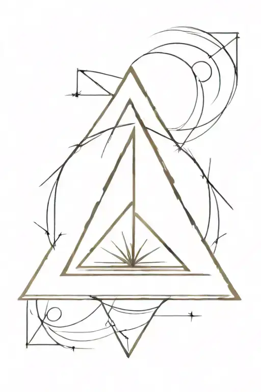 Triangle With A Sun In The Middle